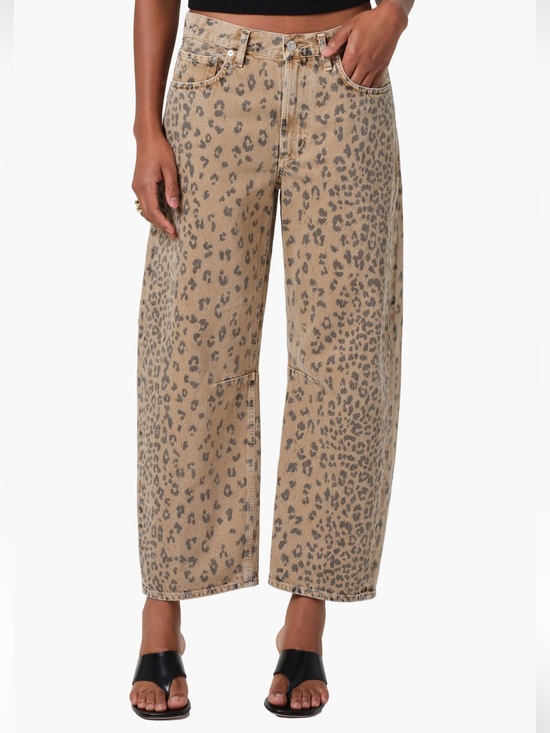 Citizens Of Humanity Denim - Citizens of Humanity nwot Miro Jeans in Natural Cheetah barrel wide leg jeans